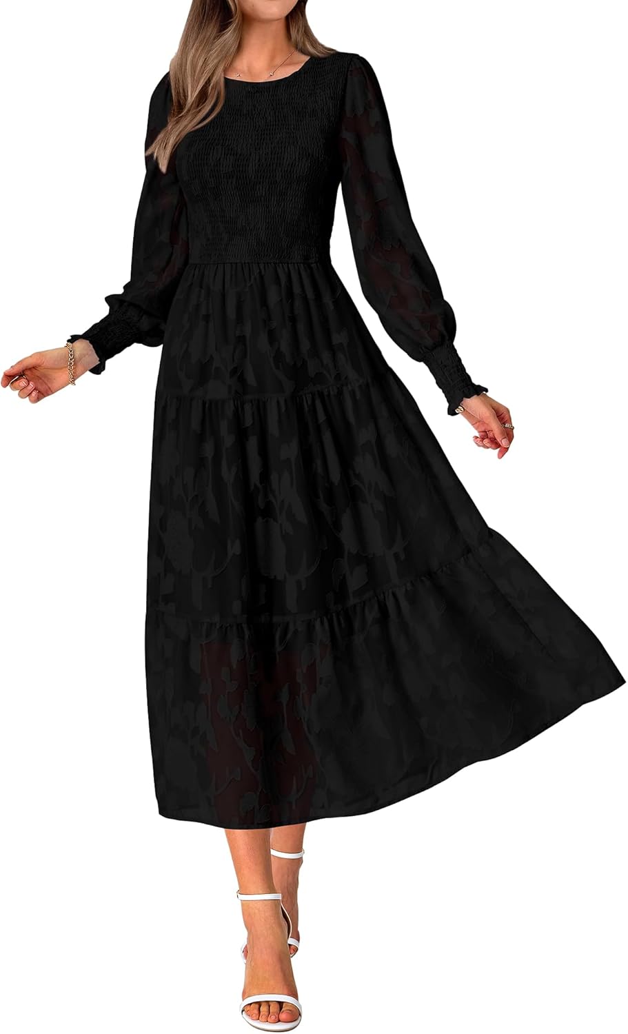 Manufacturer  BTFBM Wedding Guest Dresses for Women Fall Fashion  Casual Long Sleeve Floral Maxi Boho Homecoming Dress dresses