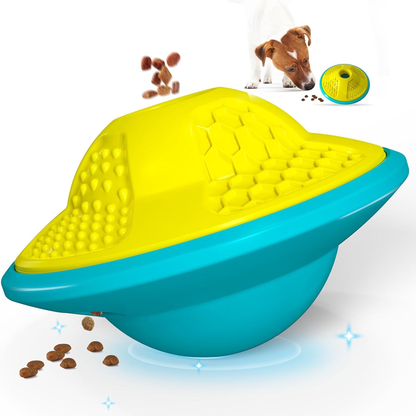 Manufacturer   Interactive Dog Puzzle Toys for Boredom, Dogs Enrichment Toy to Keep Them Busy, Treat Dispensing Slow Feeder    Dog toy