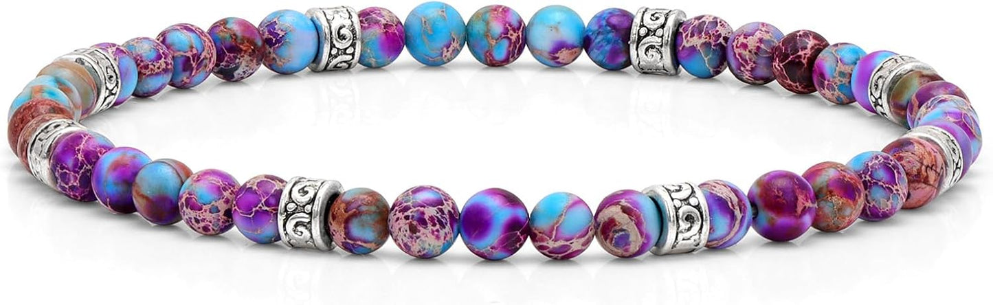 Manufacturer  GolbalJew Healing Bracelet For Women Anxiety Beaded Bracelets Jewelry Healing Stone Crystal Bracelet Stress Relief Yoga Beads Chakra Bracelets Gifts For Women pink  bracelets
