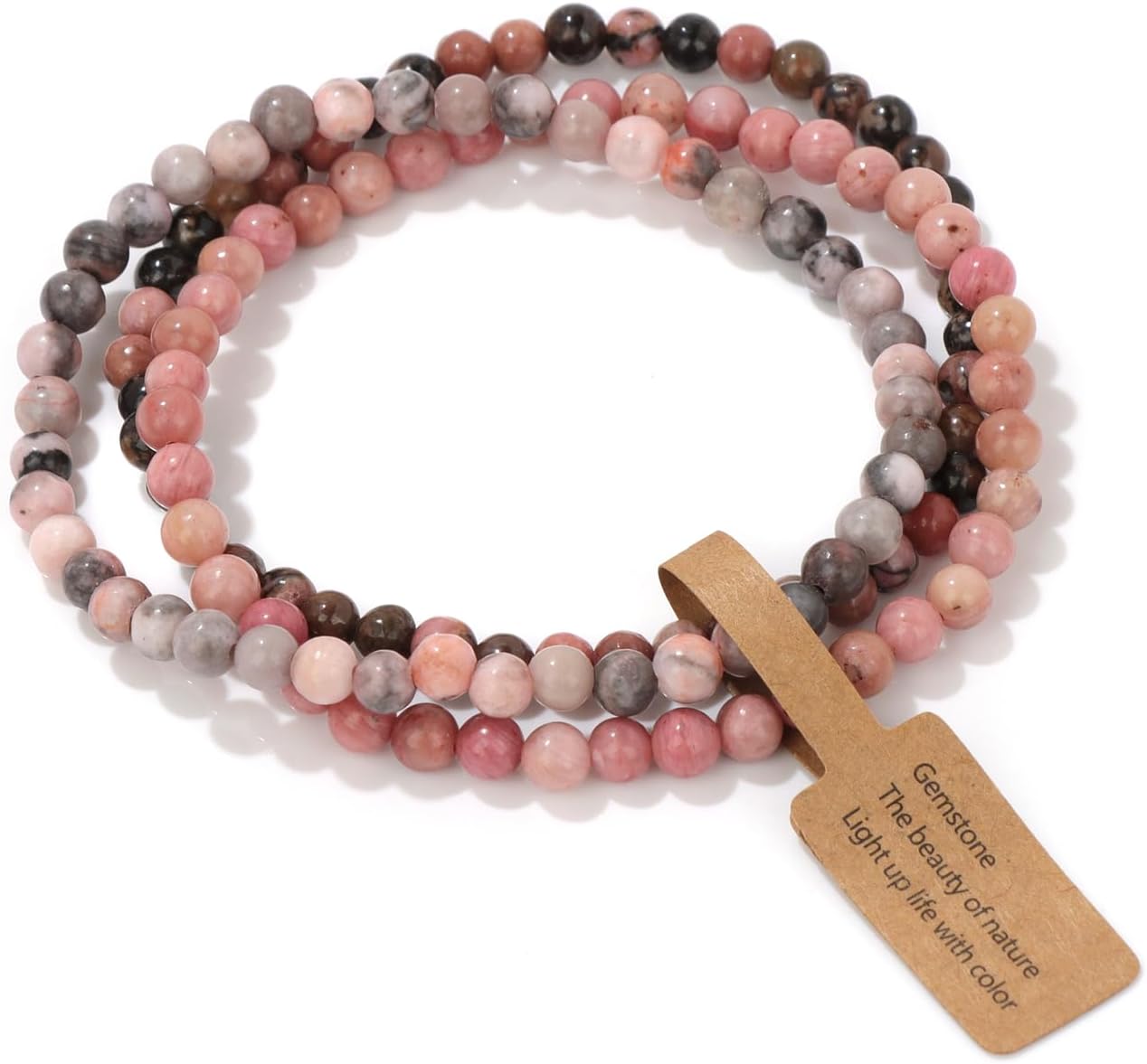 Manufacturer  3 PCS Healing Crystal Bracelets for Women 8mm Natural Stone Beaded Stretch Bracelet Amethyst Jewelry Gifts  bracelets