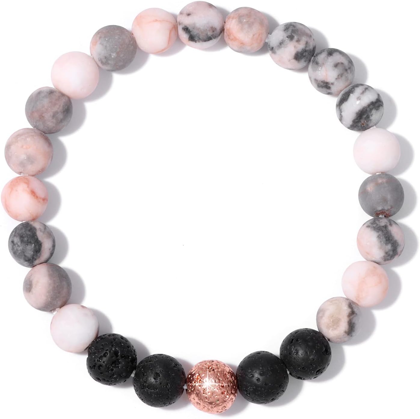 Manufacturer  GolbalJew Healing Bracelet For Women Anxiety Beaded Bracelets Jewelry Healing Stone Crystal Bracelet Stress Relief Yoga Beads Chakra Bracelets Gifts For Women pink  bracelets