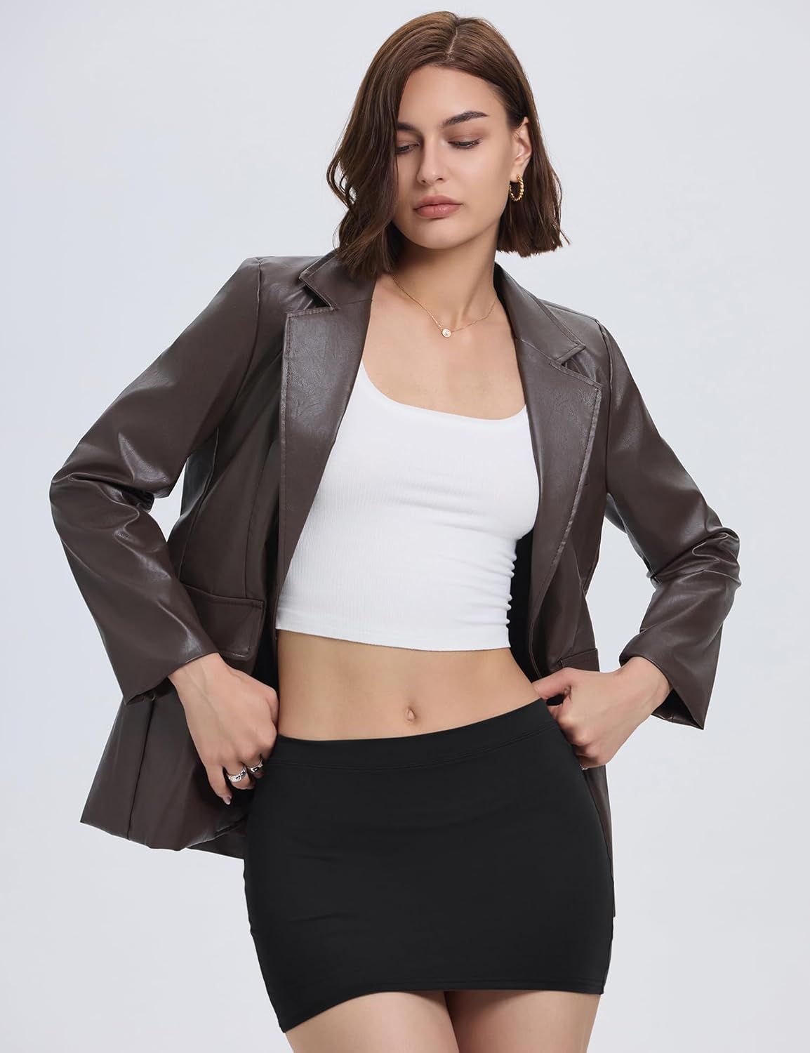 Manufacturer  LOMON Y2k Mini Skirts for Women with Shorts Underneath Bodycon Skorts Sexy Club Date Night Outfits Trendy Streetwear dresses