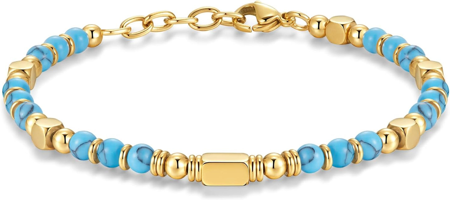 Manufacturer  Beaded Bracelets for Women - Silver and Gold Boho Bracelets, Trendy Jewelry Gifts for Lover, Mom, Friends  bracelets