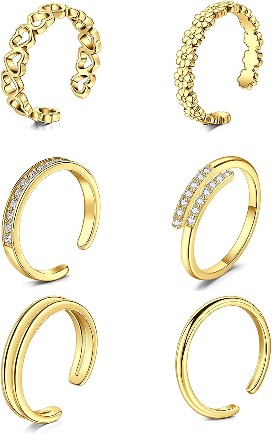 Manufacturer  QWALIT Toe Rings for Women Gold Toe Ring Gold Ankets for Women Silver Toe Ring Stainless Steel Waterproof Trendy Anklet no Tarnish   rings