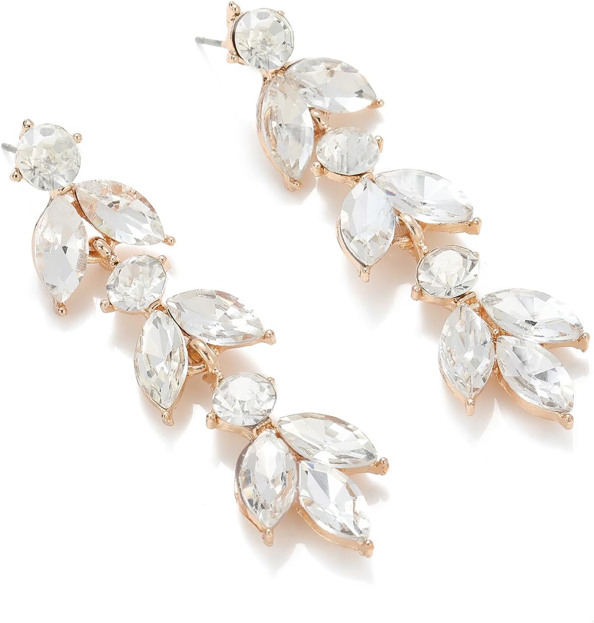 Manufacturer  Wedding Rhinestone Dangle Earrings Elegant Bridal Crystal Drop Earrings for Women Bridesmaids Guest Party Prom  earring