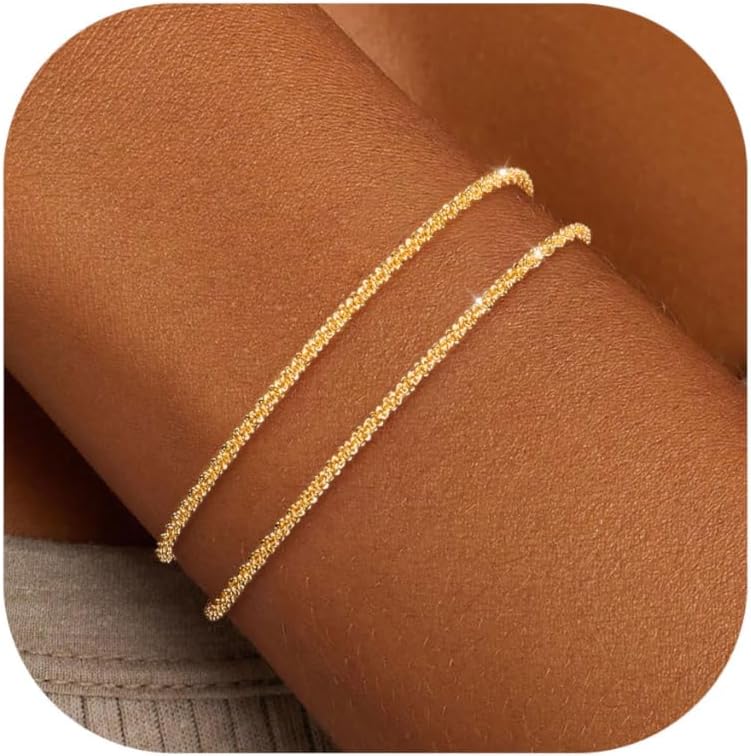 Manufacturer  KOHOTA Silver Gold Bracelets for Women Trendy 14K Gold Plated Bracelet for Women Non Tarnish Dainty Stackable Layered Chain Heart Pearl Knot Beaded Bracelets Stack Set Charm Mothers Day Jewelry Gifts  bracelets