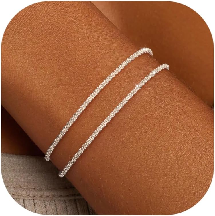 Manufacturer  KOHOTA Silver Gold Bracelets for Women Trendy 14K Gold Plated Bracelet for Women Non Tarnish Dainty Stackable Layered Chain Heart Pearl Knot Beaded Bracelets Stack Set Charm Mothers Day Jewelry Gifts  bracelets