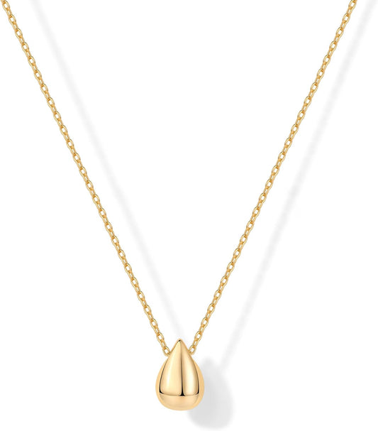 Manufacturer  PAVOI 14K Gold Plated Dainty Pear Pendant Necklace for Women | Tear Pendant Necklaces  Necklace