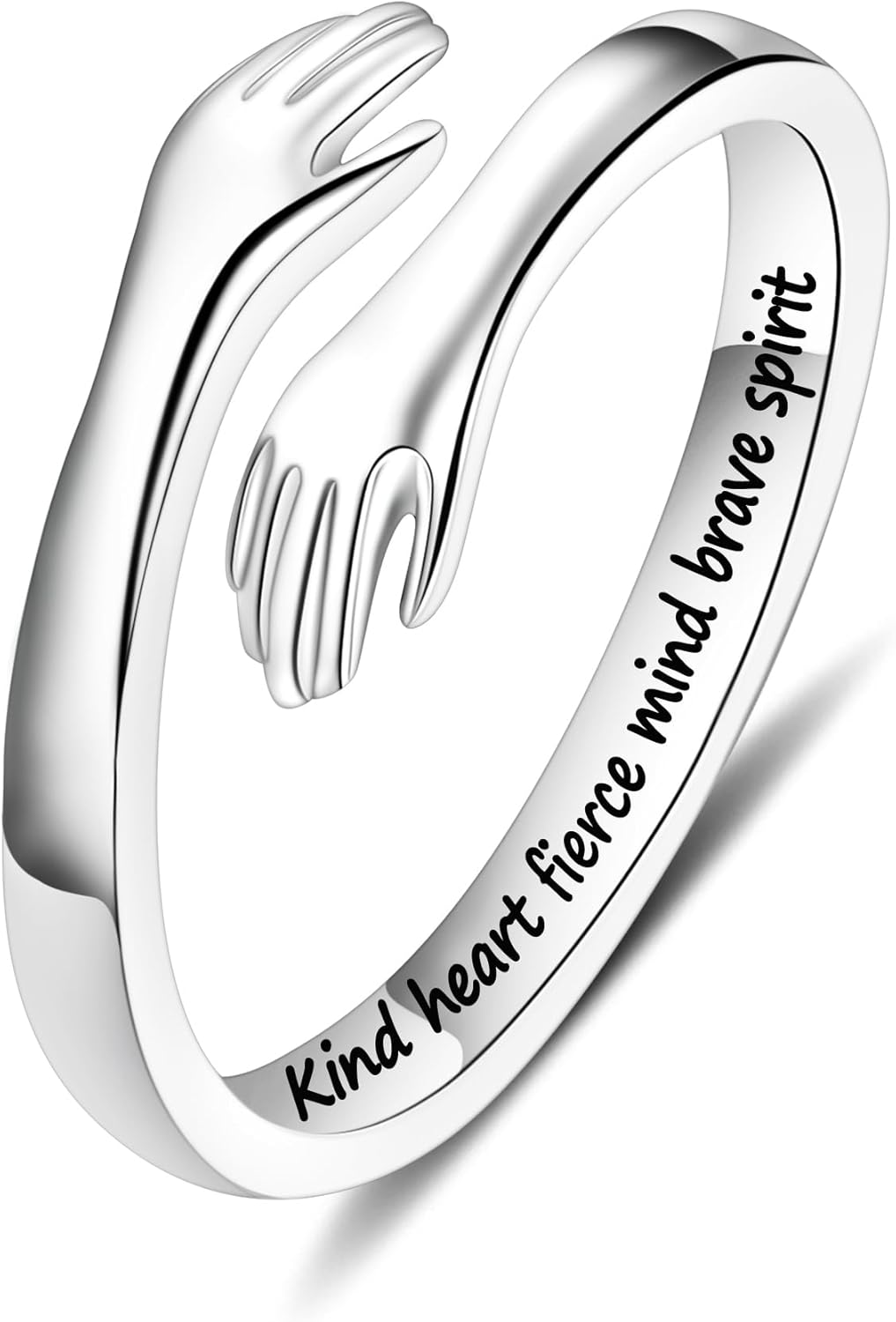 Manufacturer  Yesteel S925 Sterling Silver Hug Ring for Women Teen Girls, Adjustable Ring Jewelry Mothers Day Birthday Gifts for Daughters Mom Sister Wife Friends Grandma   rings