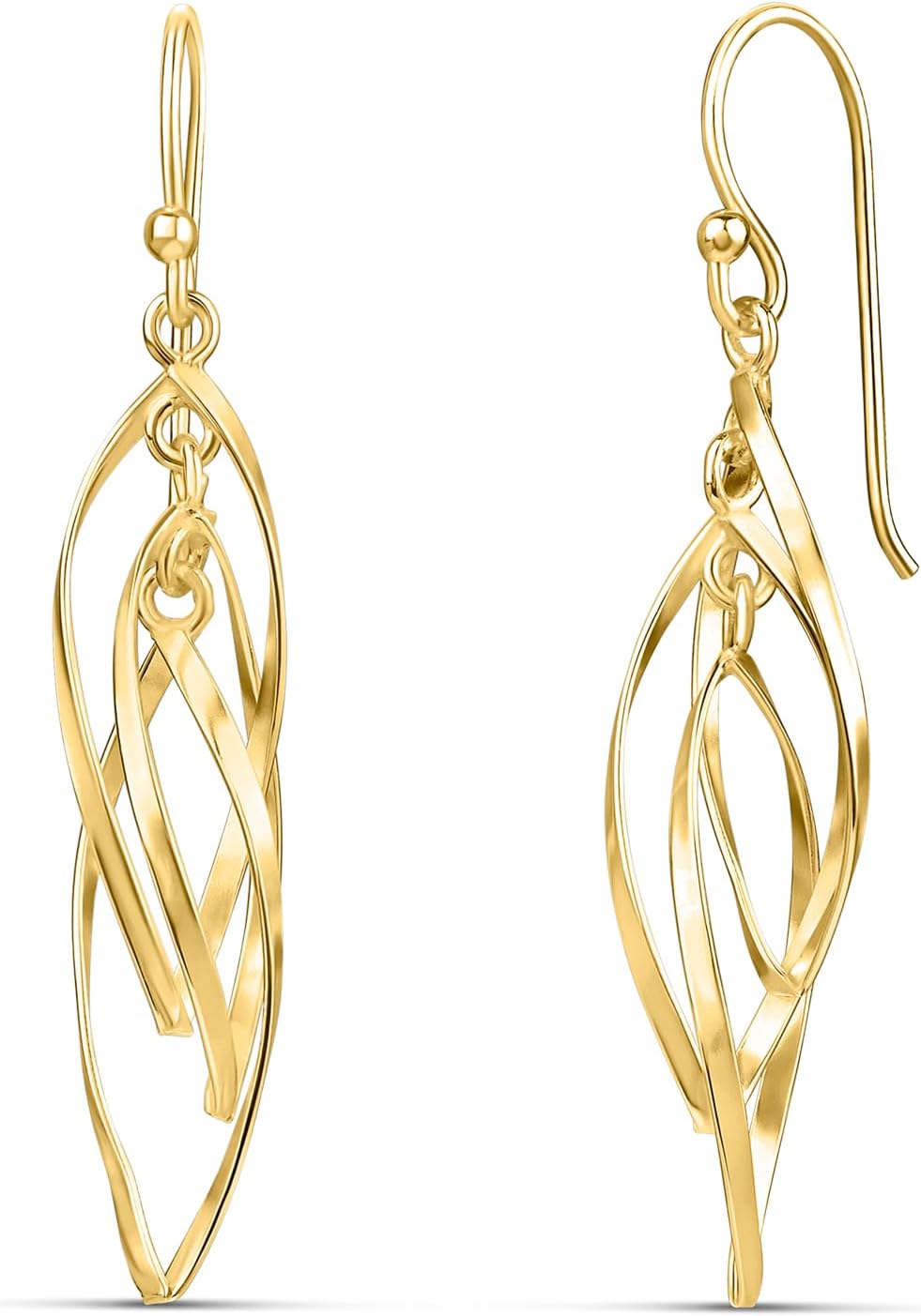 Manufacturer  MILLA Teardrop Earrings - Designer Silver Statement Earrings or Gold Dangle Earrings for Women Trendy Upscale Dangly Earrings  earring