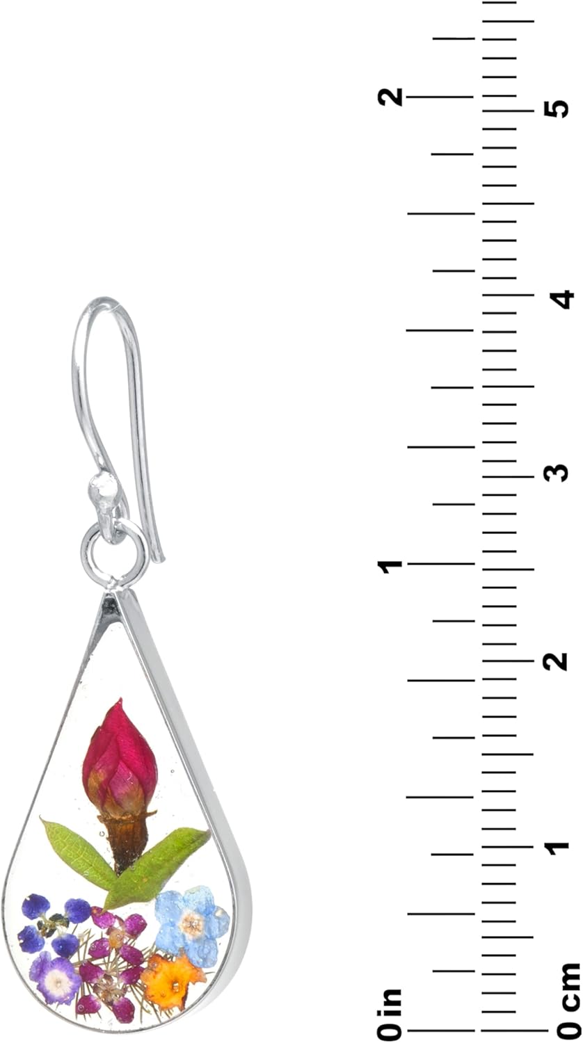Manufacturer  Amazon Essentials Sterling Silver Pressed Flower Teardrop Earrings (previously Amazon Collection)  earring