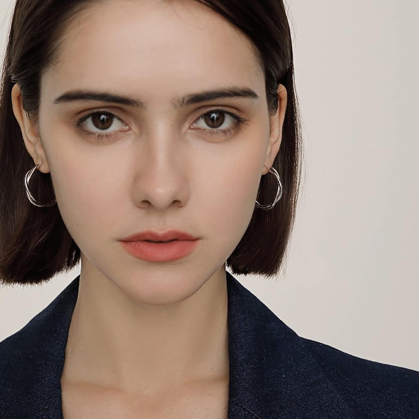 Manufacturer  Hoop Earrings for Women, 14K Gold Sterling Silver Chunky Twisted Hoops Earring Hypoallergenic Ear Jewelry  earring