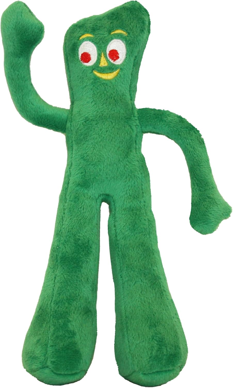 Manufacturer   Multipet Gumby Dog Plush Toy - Squeaky Toy for All Dogs - Extra Soft Plush w/ Flexible Legs & Arms - Stuffed Animal for Cuddling & Playing - Cute Dog Pet Toy (9", Green)    Dog toy