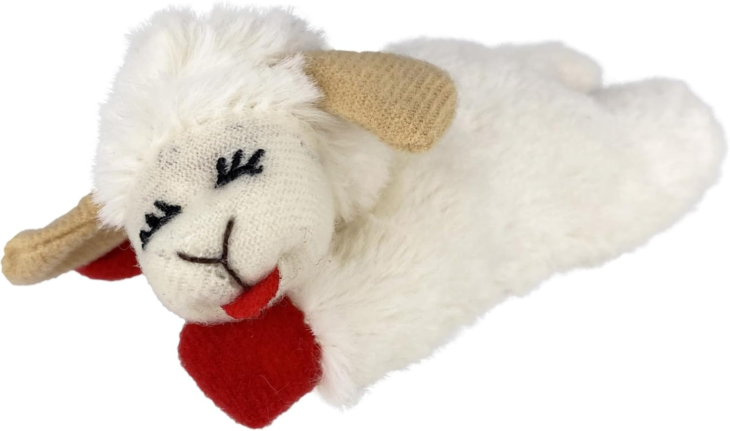 Manufacturer   Multipet Mini Lamb Chop Officially Licensed, Plush, Squeak Pet Toy (White, 10')    Dog toy