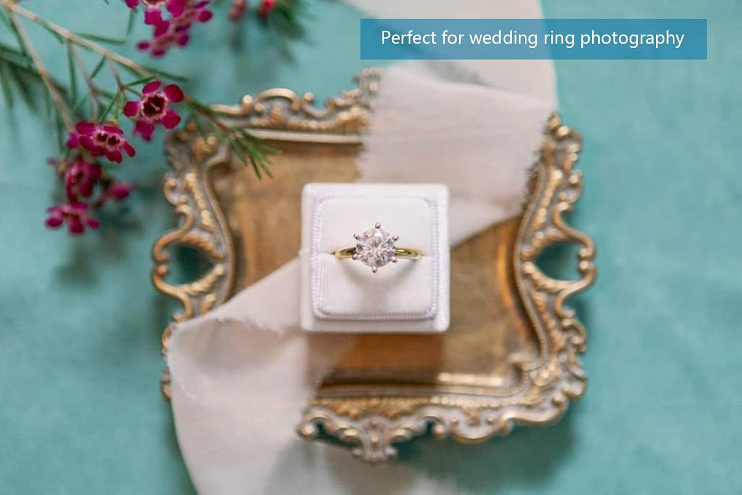 Manufacturer  Vintage Small Gold Ring Dish, Birthday & Wedding Gifts for Women，Wedding Ring Tray - 5.3 x 4.5 inches   rings
