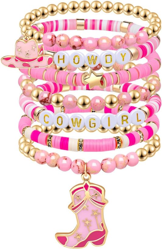 Manufacturer  Artlunar Western Cowgirl Beaded Stretch Bracelets, Stackable cowgirl hat boot accessories, Bohemian Jewelry for Women Girls Teens Christmas Birthday Gift  bracelets