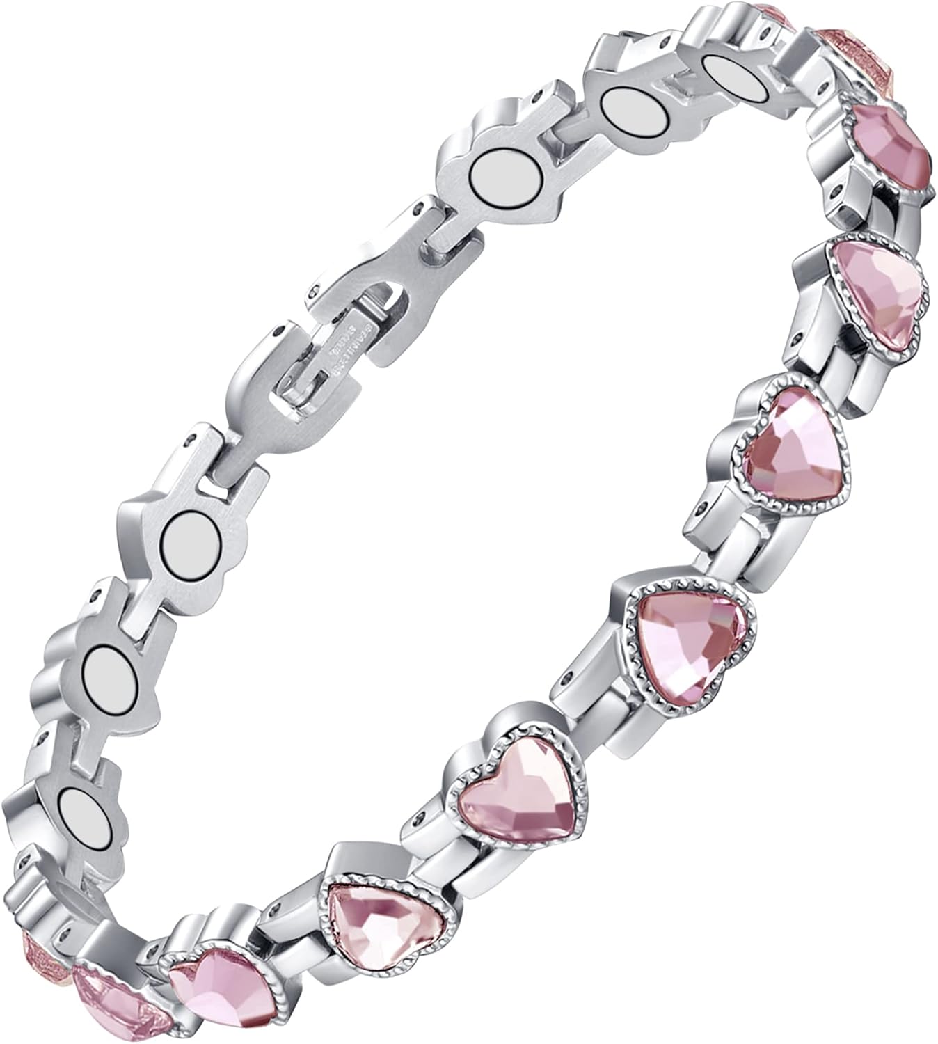 Manufacturer  Feraco Magnetic Bracelets for Women, Titanium Steel Magnetic Bracelet with Neodymium Magnets & Sparkling Crystals, Jewelry Gifts  bracelets