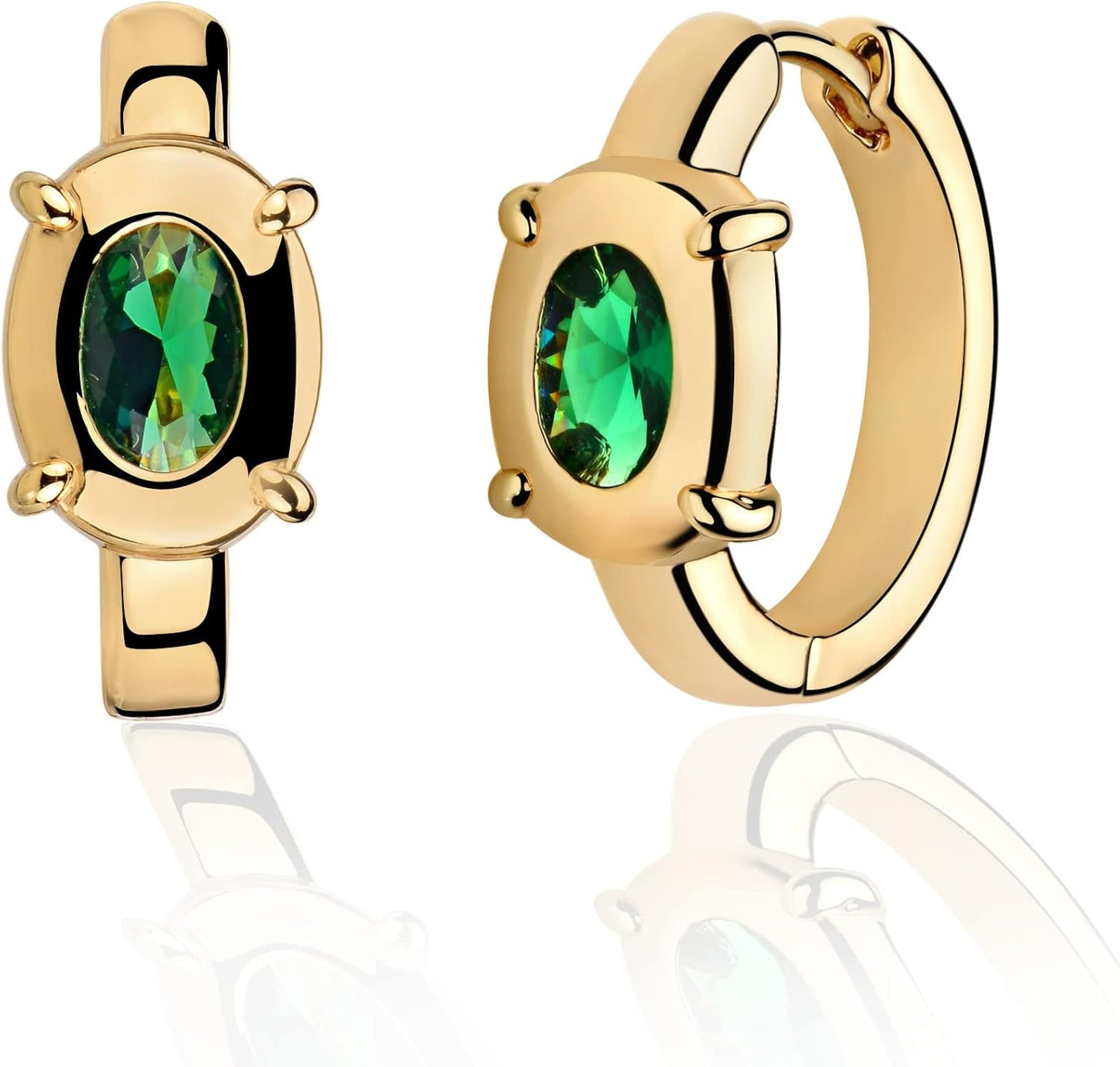 Manufacturer  VACRONA Cubic Zirconia Huggie Earrings 14k Gold Plated Tiny Earrings Small Huggie Hoop Earrings Simple Lightweight Hoops Gift for Women  earring