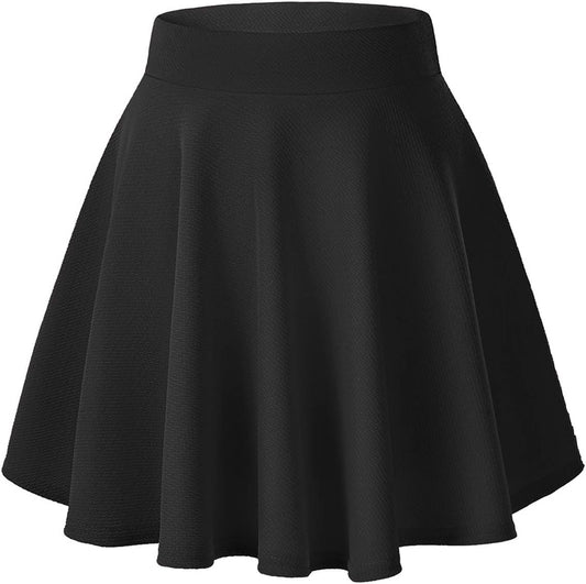 Manufacturer  Urban CoCo Women's Basic Versatile Stretchy Flared Casual Mini Skater Skirts