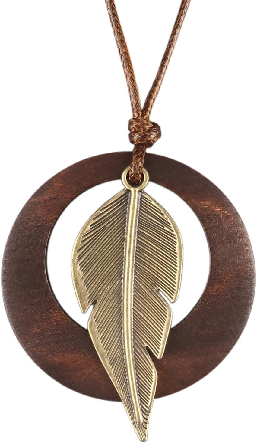 Manufacturer  Boho Necklaces for Women Chunky Circle Necklace Layered Boho Circle Leather Choker Necklace Long Vintage Necklaces Bohemian Jewlery Gifts  necklace