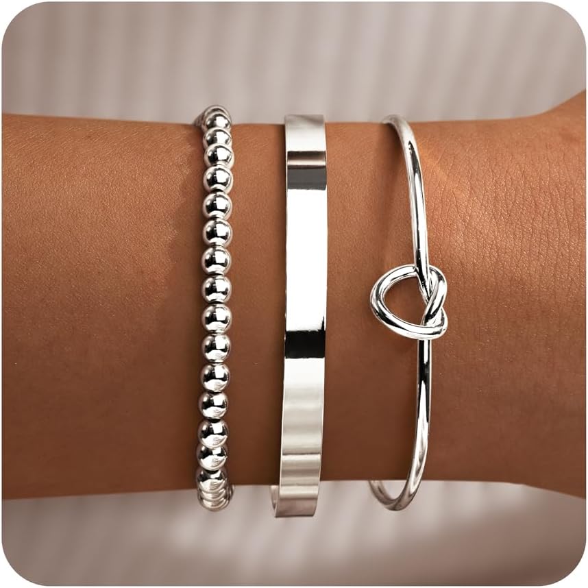 Manufacturer  Gold Bracelets for Women Non Tarnish Dainty 14K Real Gold Plated Bangle Cuff Bracelets Stack for Women,Waterproof Stackable Bracelet Gold Jewelry Trendy Gifts Adjustable  bracelets