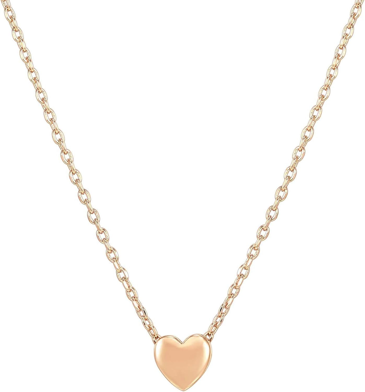 Manufacturer  PAVOI 14K Gold Plated Cubic Zirconia Heart Necklace | Cute Dainty Love Pendant Necklaces for Women  necklace