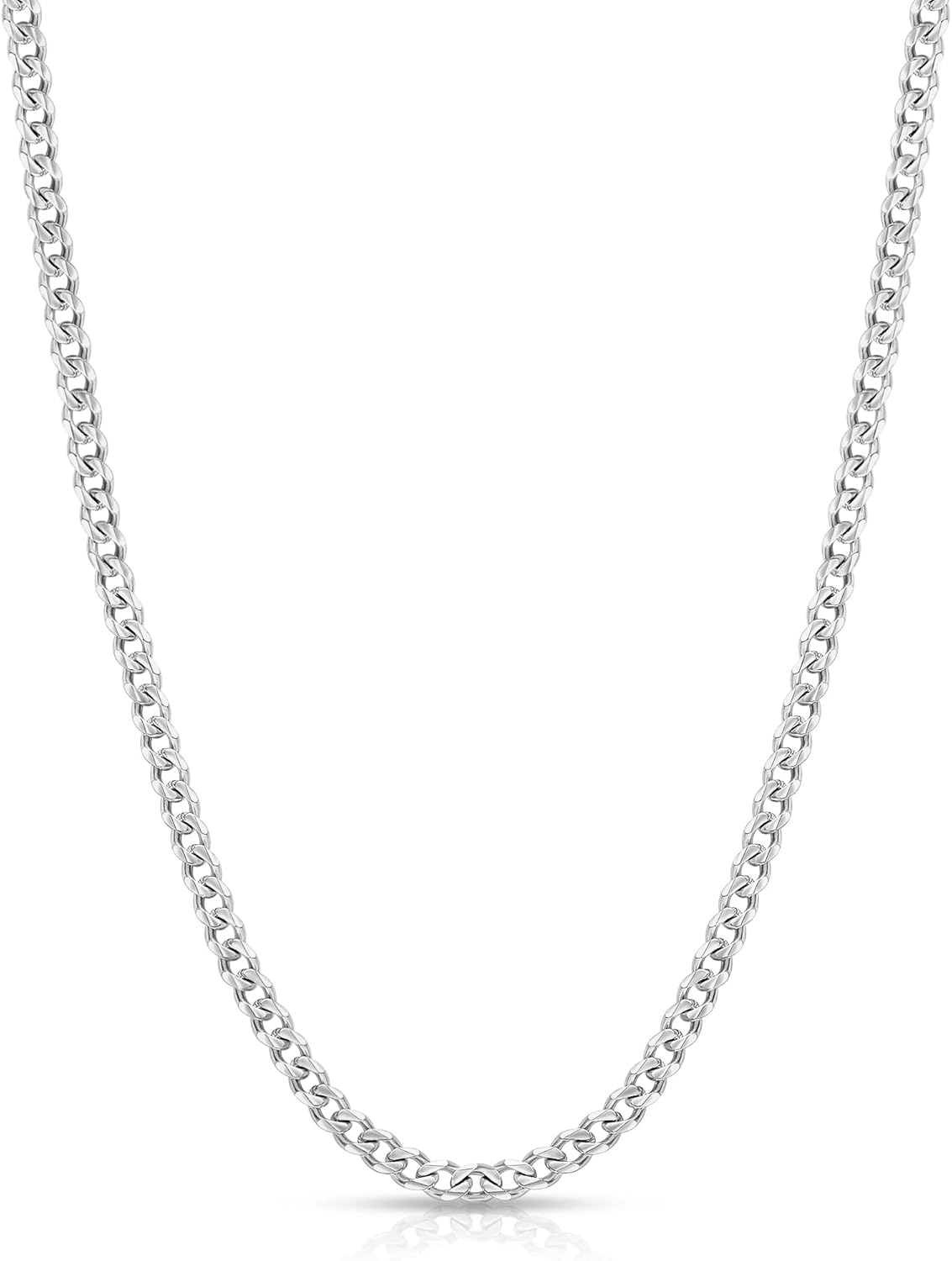 Manufacturer  Fiusem 3.5mm Cuban Link Chains for Men, women，Silver Tone/Black/14K Gold Plated Stainless Steel Necklace Chain, Mens Necklace 16, 18, 20, 22, 24, 26, 28 Inch  Necklace