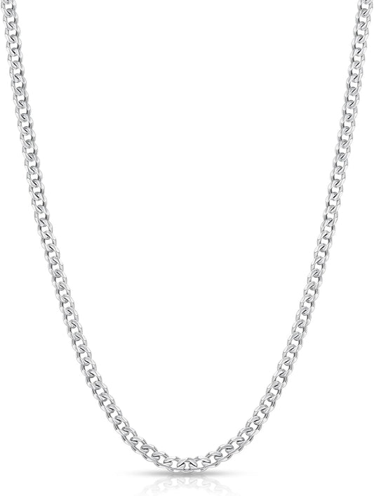 Manufacturer  Fiusem 3.5mm Cuban Link Chains for Men, women，Silver Tone/Black/14K Gold Plated Stainless Steel Necklace Chain, Mens Necklace 16, 18, 20, 22, 24, 26, 28 Inch  Necklace