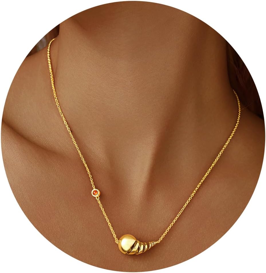 Manufacturer  Cicy Bell Womens Pendant Necklace 18k Gold Plated Lucky Dainty Necklace Gifts Fashion Jewelry 17.7'' with 2'' Extender  Necklace