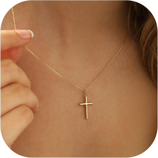 Manufacturer  MONOZO Cross Necklace for Women，14K Gold Plated Cross Necklace Layered Gold Cross Necklace Tiny Sideway Cross Choker Necklace Gold Cross Necklaces for Women Trendy Gold Jewelry Gifts for Women Trendy  necklace