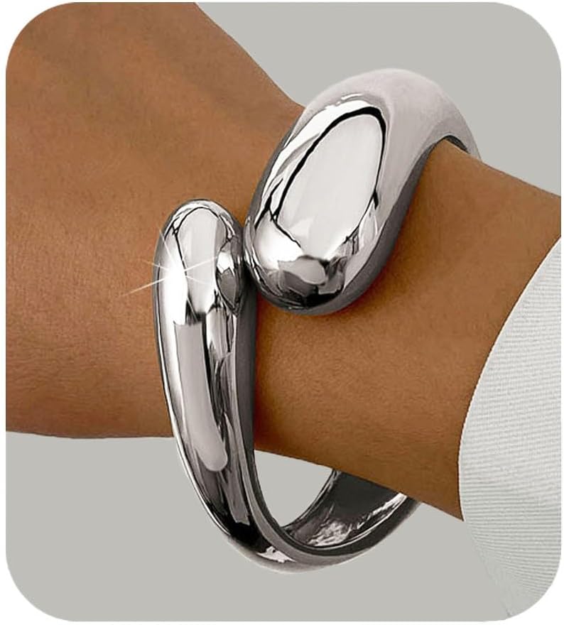 Manufacturer  Gold Bangle Bracelets for Women Teens Trendy Chunky Adjustable Twist Cuff Bracelet Jewelry Gifts  bracelets