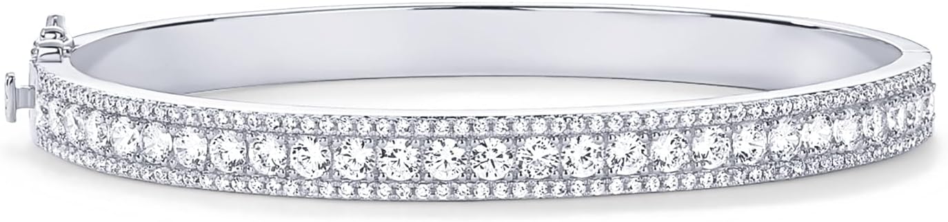 Manufacturer  PAVOI 14K Gold Plated Cubic Zirconia Bangle Tennis Bracelets for Women | Classic Love Cuff Bangle Bracelets  bracelets