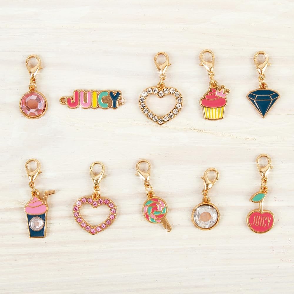 Manufacturer  Make it Real - Juicy Couture Pink and Precious Bracelets - DIY Charm Bracelet Kit with Beads for Tween Jewelry Making - Jewelry Making Kit for Girls  bracelets