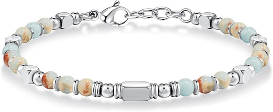 Manufacturer  Beaded Bracelets for Women - Silver and Gold Boho Bracelets, Trendy Jewelry Gifts for Lover, Mom, Friends  bracelets