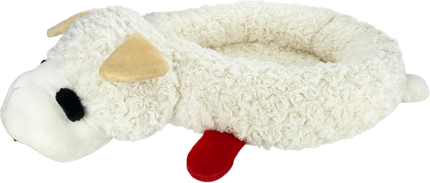 Manufacturer   Multipet Mini Lamb Chop Officially Licensed, Plush, Squeak Pet Toy (White, 10')    Dog toy