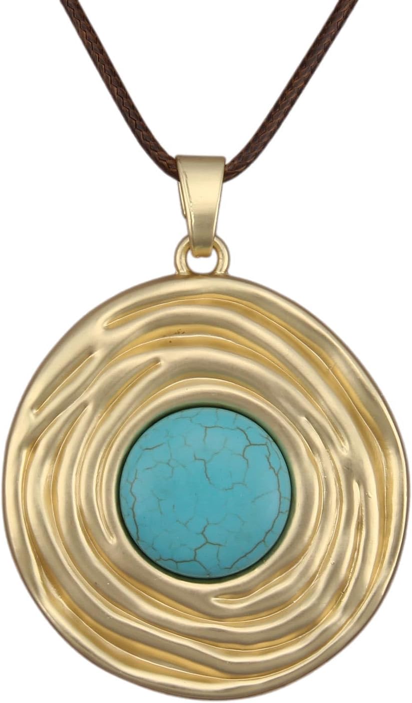 Manufacturer  Boho Necklaces for Women Chunky Circle Necklace Layered Boho Circle Leather Choker Necklace Long Vintage Necklaces Bohemian Jewlery Gifts  necklace
