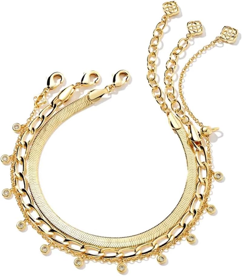 Manufacturer  Kendra Scott Kassie Set of 3 Chain Bracelets, Fashion Jewelry for Women  bracelets