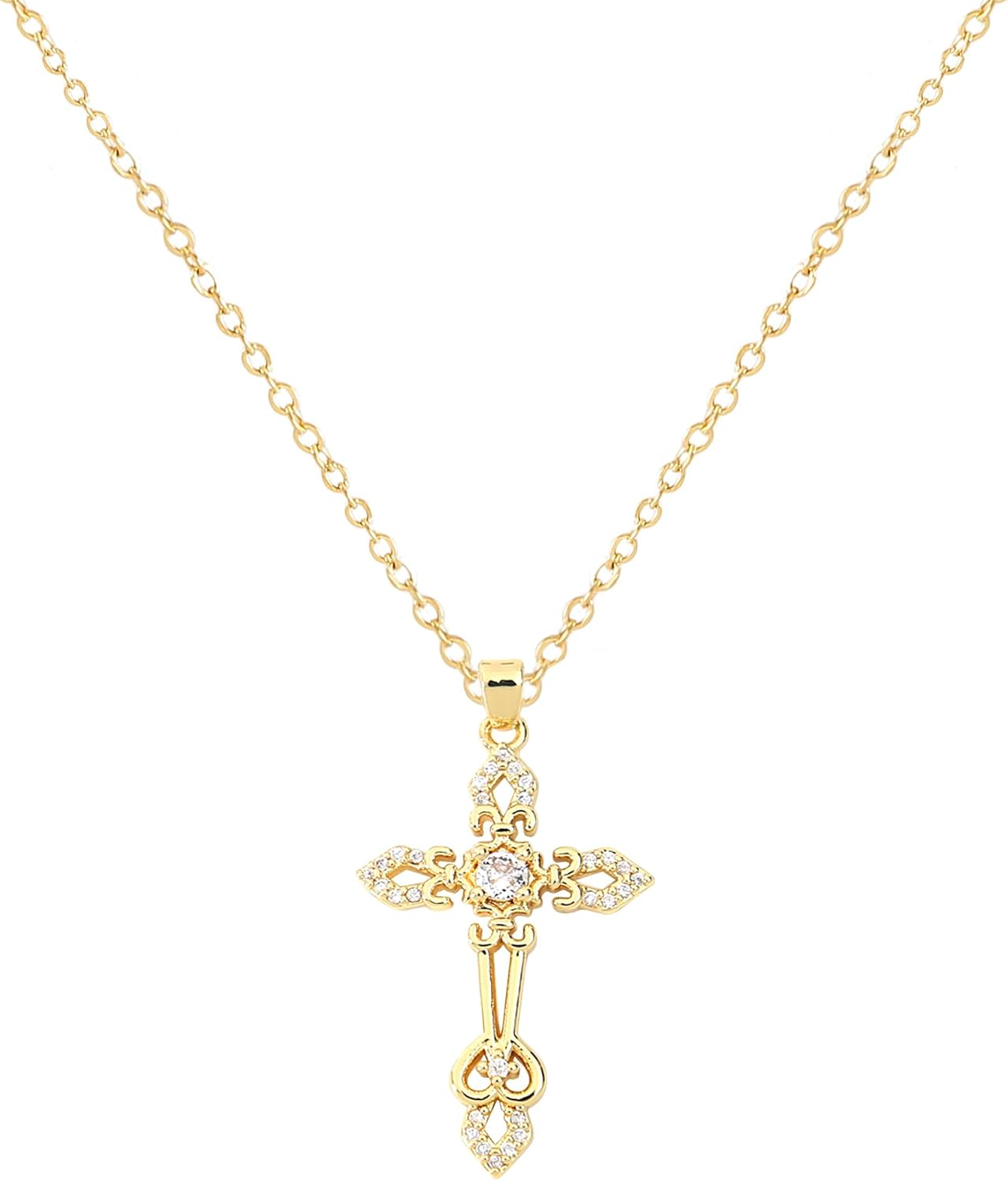 Manufacturer  Cross Pendant Necklace for Women Jewelry Gold Cross Necklaces for Women Cross Necklace Minimalist Trendy Jewelry Valentines Day  necklace