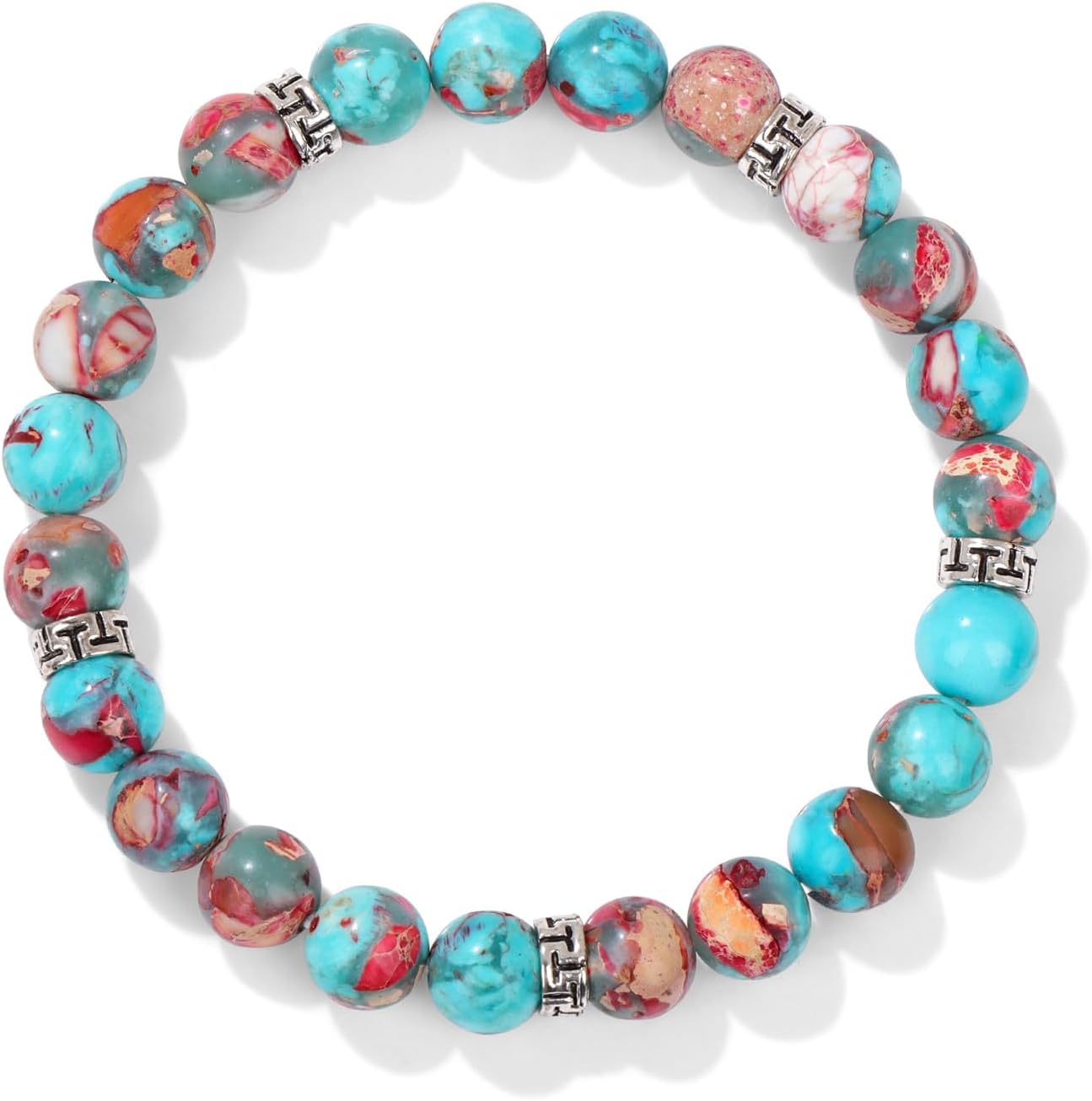 Manufacturer  GolbalJew Healing Bracelet For Women Anxiety Beaded Bracelets Jewelry Healing Stone Crystal Bracelet Stress Relief Yoga Beads Chakra Bracelets Gifts For Women pink  bracelets