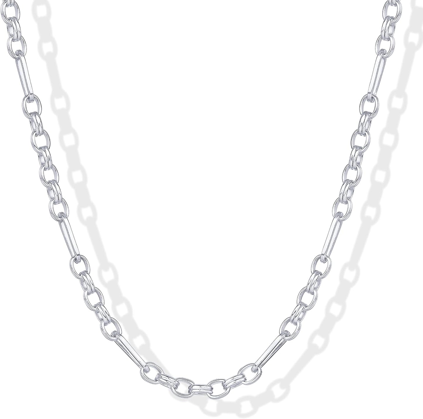 Manufacturer  PAVOI 14K Gold Plated Curb Paperclip Box Sphere Bead Snake Herringbone and Figaro Chain Adjustable Necklace  Necklace