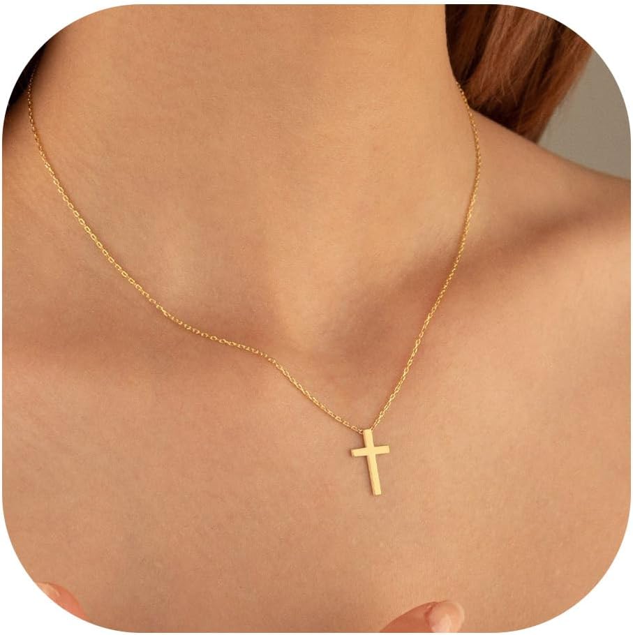 Manufacturer  MONOZO Cross Necklace for Women，14K Gold Plated Cross Necklace Layered Gold Cross Necklace Tiny Sideway Cross Choker Necklace Gold Cross Necklaces for Women Trendy Gold Jewelry Gifts for Women Trendy  necklace