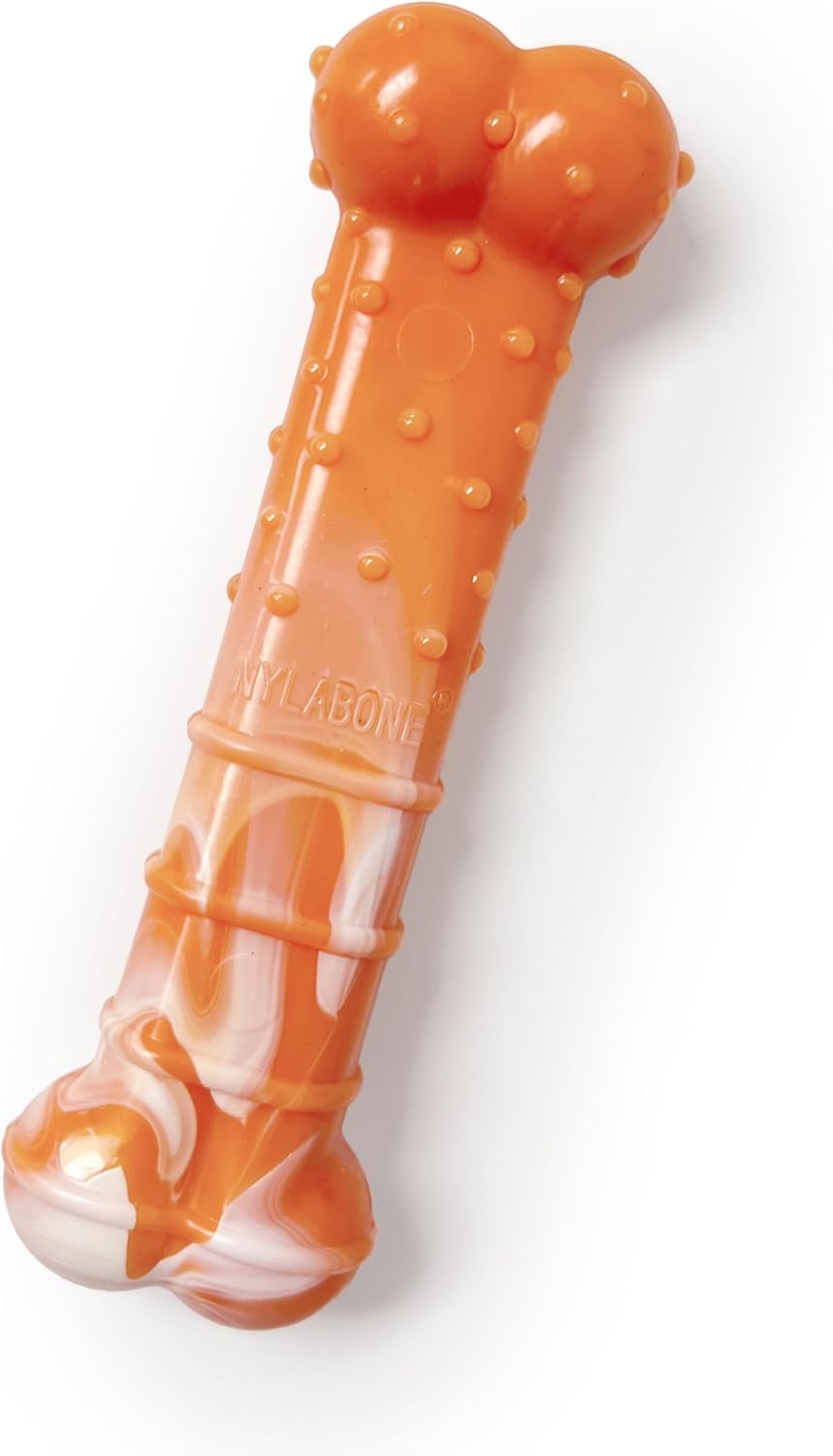 Manufacturer   Nylabone Original Bone Power Chew Toy Value Pack for Dogs, Durable Dog Toys for Aggressive Chewers, Long Lasting Chicken, Bacon, and Peanut Butter Flavor, Small Dogs - Up to 25 Ibs, 3 Pack    Dog toy