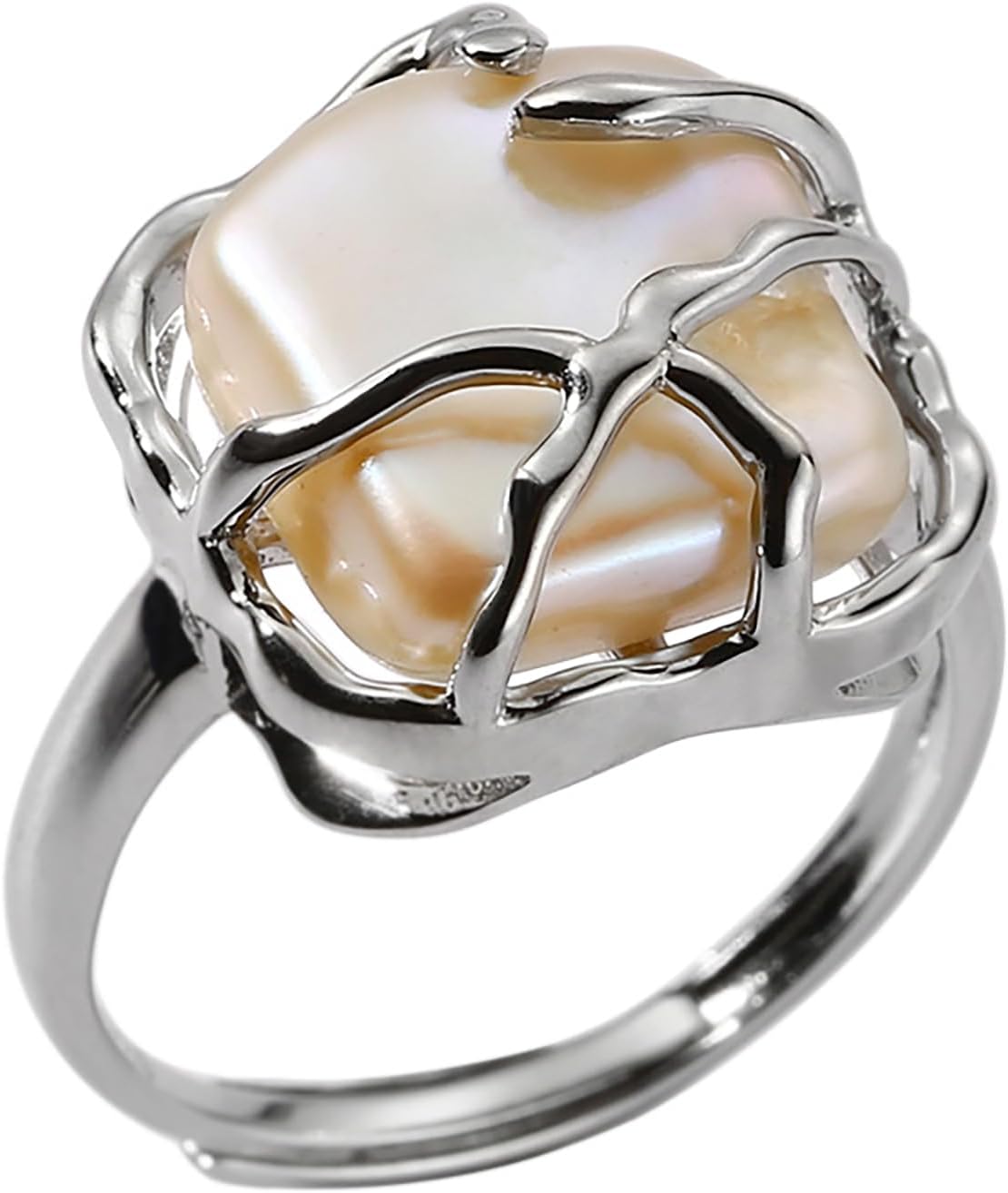 Manufacturer  Pearl Ring for Women Promise Stacking Pearl Rings Adjustable Open Pearls Finger Ring Trendy Personality Christmas Pearls Jewerly Prom Dress Jewerly   rings