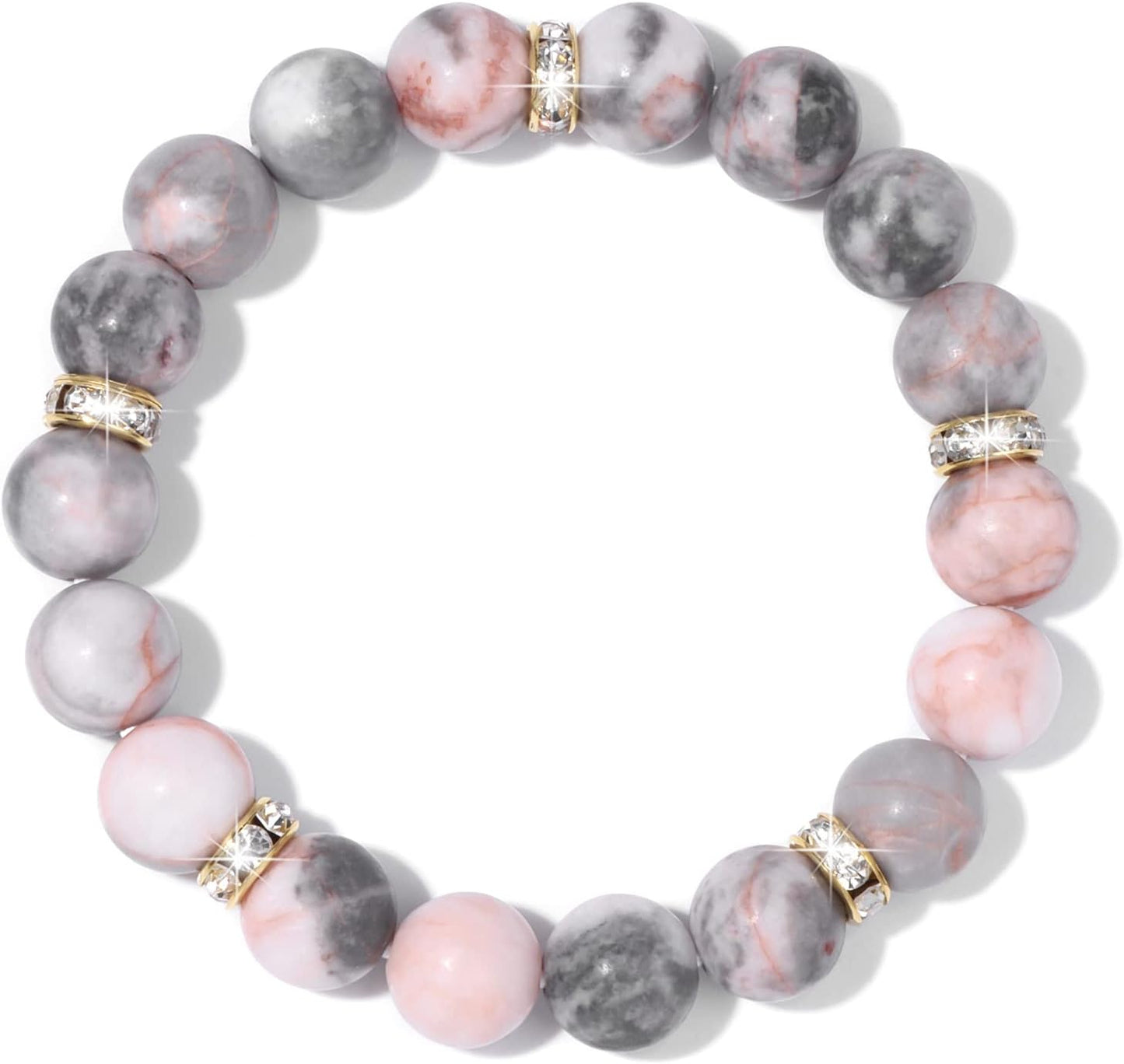 Manufacturer  GolbalJew Healing Bracelet For Women Anxiety Beaded Bracelets Jewelry Healing Stone Crystal Bracelet Stress Relief Yoga Beads Chakra Bracelets Gifts For Women pink  bracelets