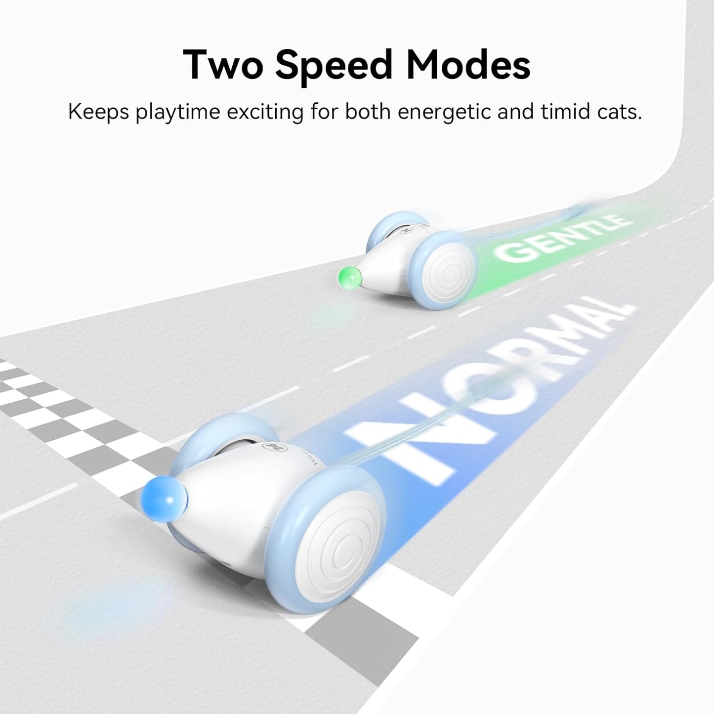 Manufacturer  Cheerble Interactive Cat Toys for Indoor Cats, Automatic Moving Kitten Toys, Wicked Mouse Neo Cat Toy with Tail & Lights, Pet Cat Supplies, Rechargeable Cat Toys for Bored Indoor Adult Cats,Blue    Cat toy