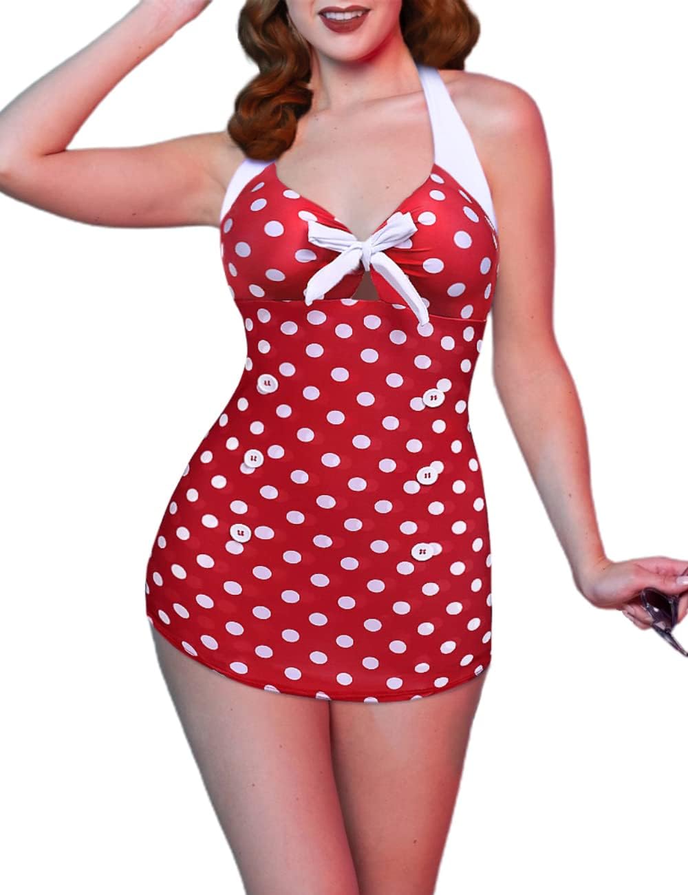 Manufacturer  Ekouaer Womens One Piece Swimsuits Vintage Striped Skirt Bathing Suit Vintage Retro Push Up Swimwear  Swimsuit