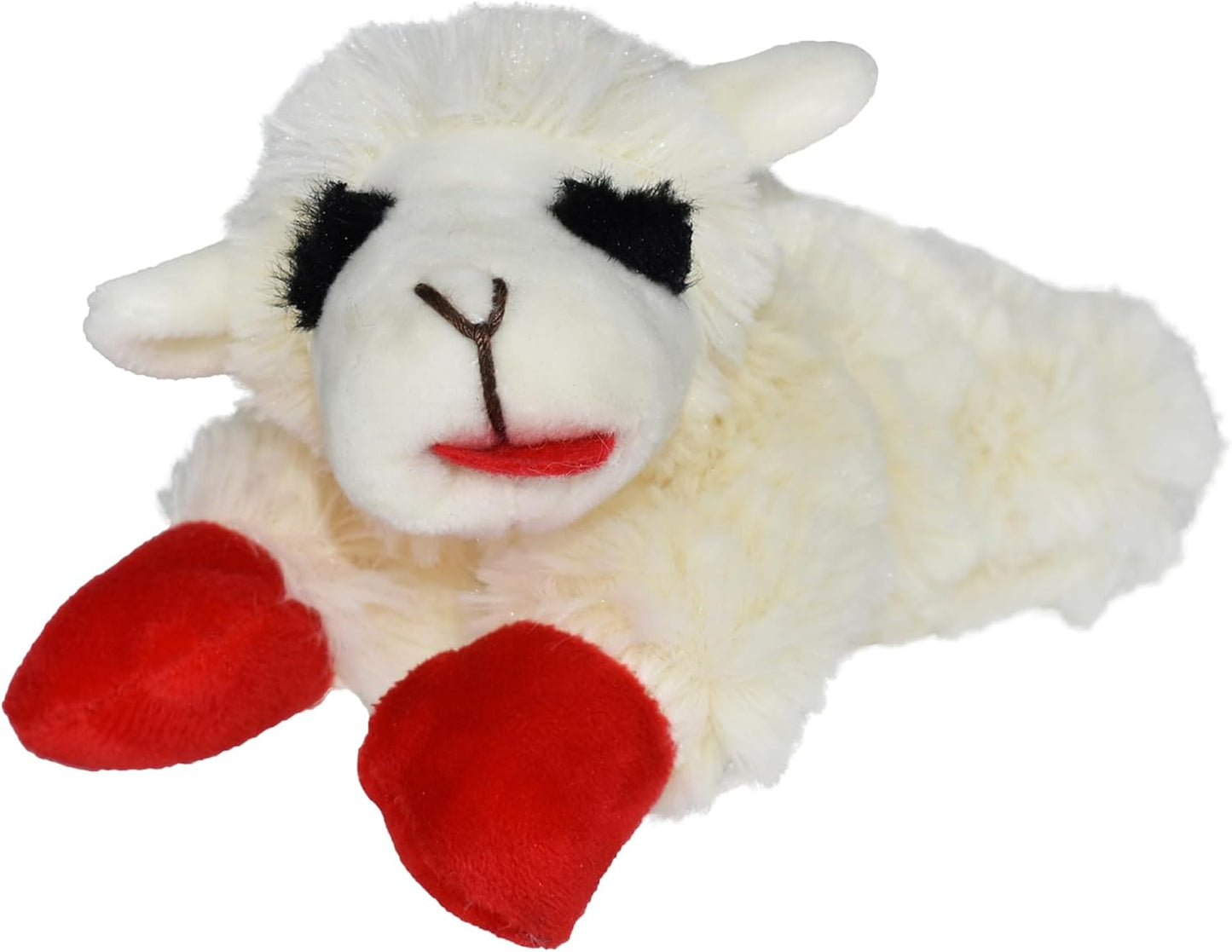 Manufacturer   Multipet Mini Lamb Chop Officially Licensed, Plush, Squeak Pet Toy (White, 10')    Dog toy