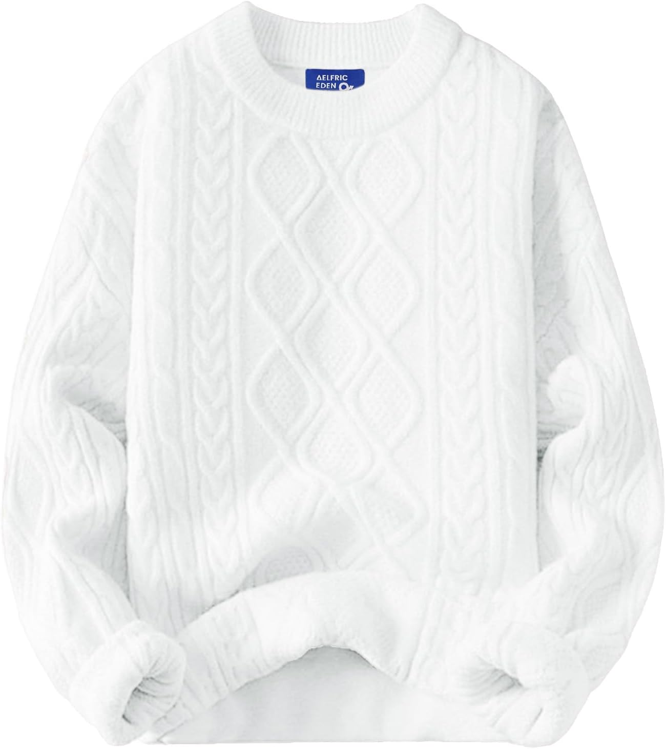 Manufacturer  Aelfric Eden Oversized Sweater 90s Vintage Cable Knit Long Sleeve Women Heavy Crewneck Pullover   sweaters