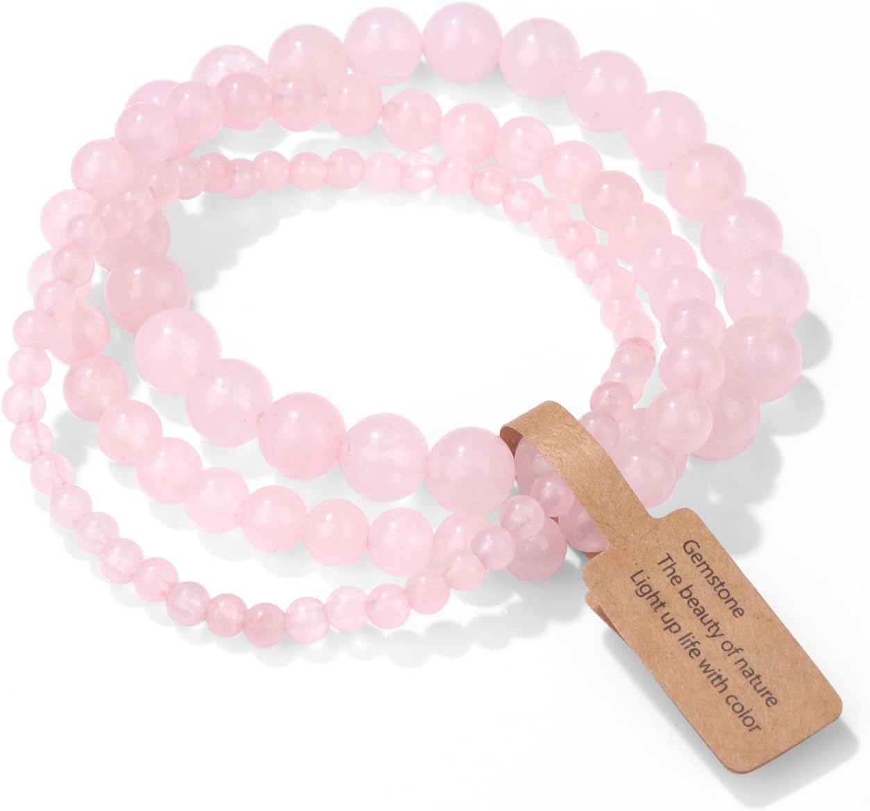 Manufacturer  3 PCS Healing Crystal Bracelets for Women 8mm Natural Stone Beaded Stretch Bracelet Amethyst Jewelry Gifts  bracelets