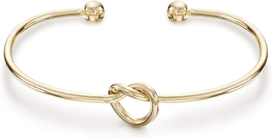 Manufacturer  PAVOI 14K Gold Plated Forever Love Knot Infinity Bangle Bracelets for Women | Adjustable Gold Bangle Bracelet for Women  bracelets